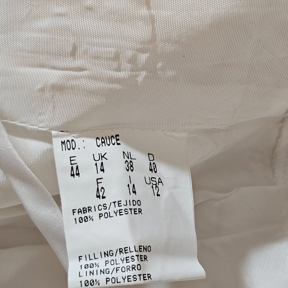 Pronovias White Wedding‎ Dress 12 NWT - Picture 5 of 7